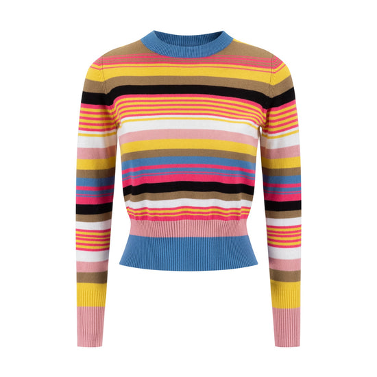 Colorful Knit Stripped Sweater