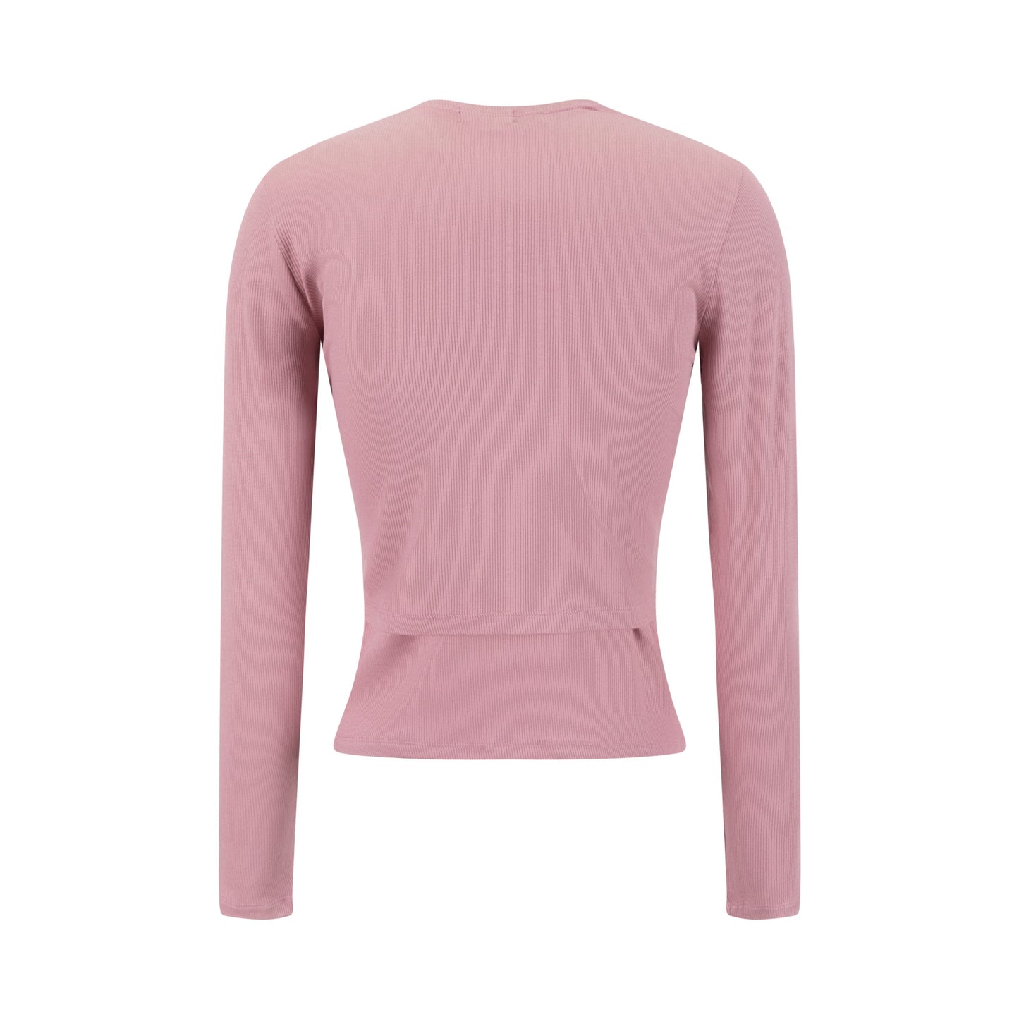Cropped Ribbed Twin Set- Pink