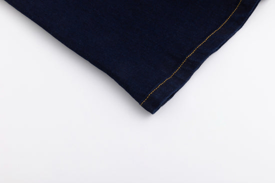 Basic Pocket Skirt Denim - Dark Blue