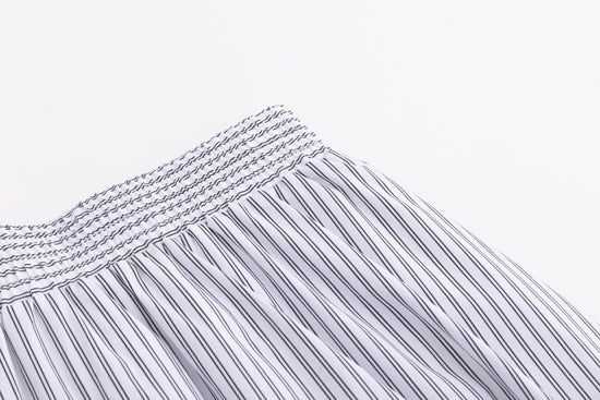 Grey And White Skirt