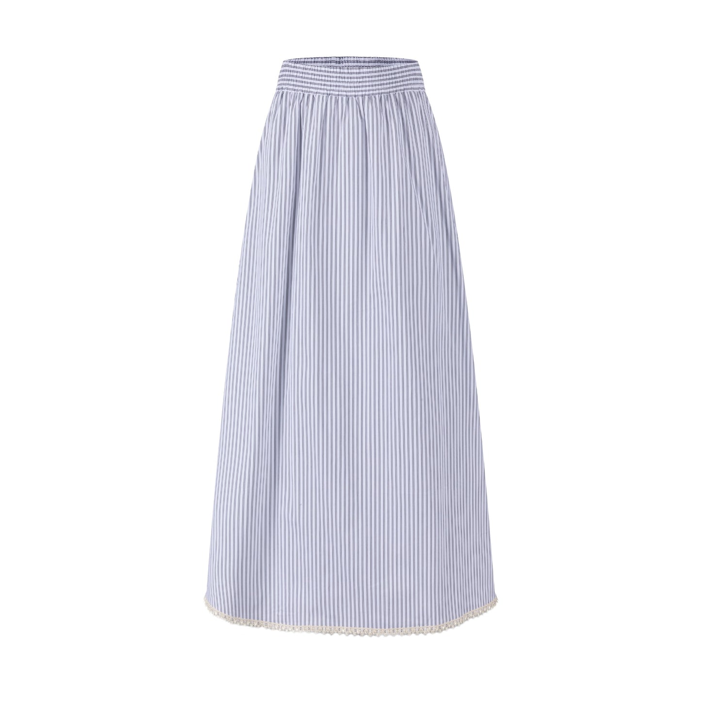 Grey And White Skirt