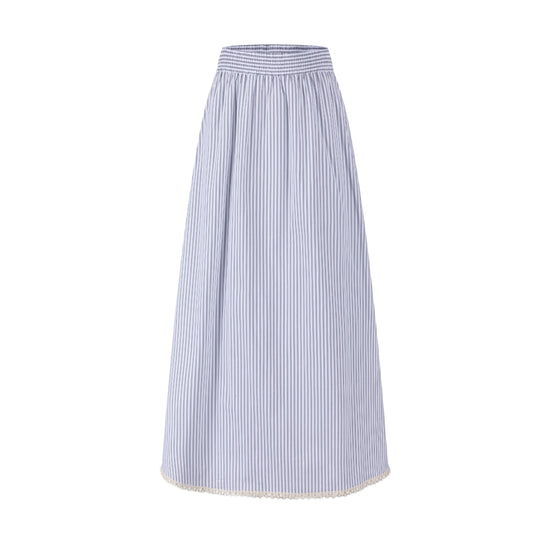 Grey And White Skirt