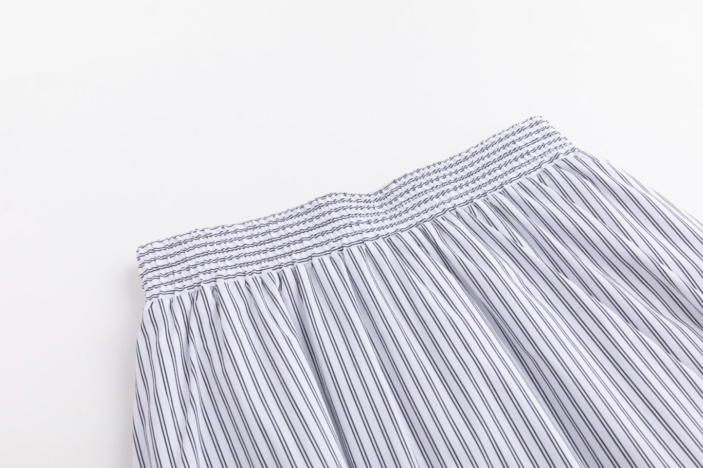 Grey And White Skirt