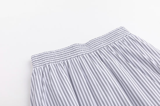 Grey And White Skirt