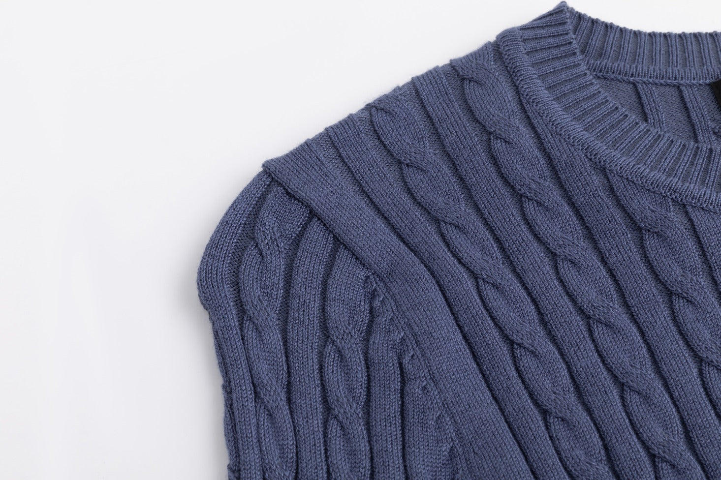 Cable Knit Top - Blue