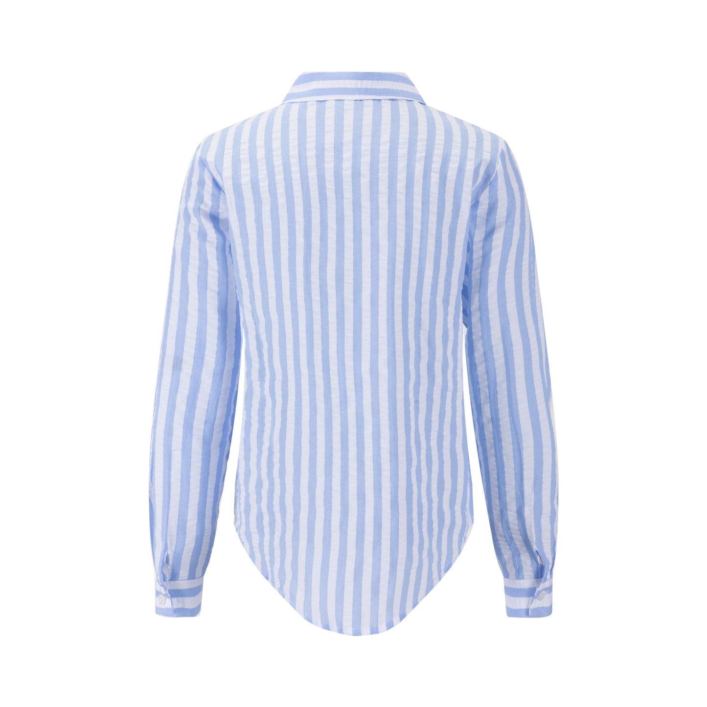 99 Patch Blue And Ivory Striped Shirt
