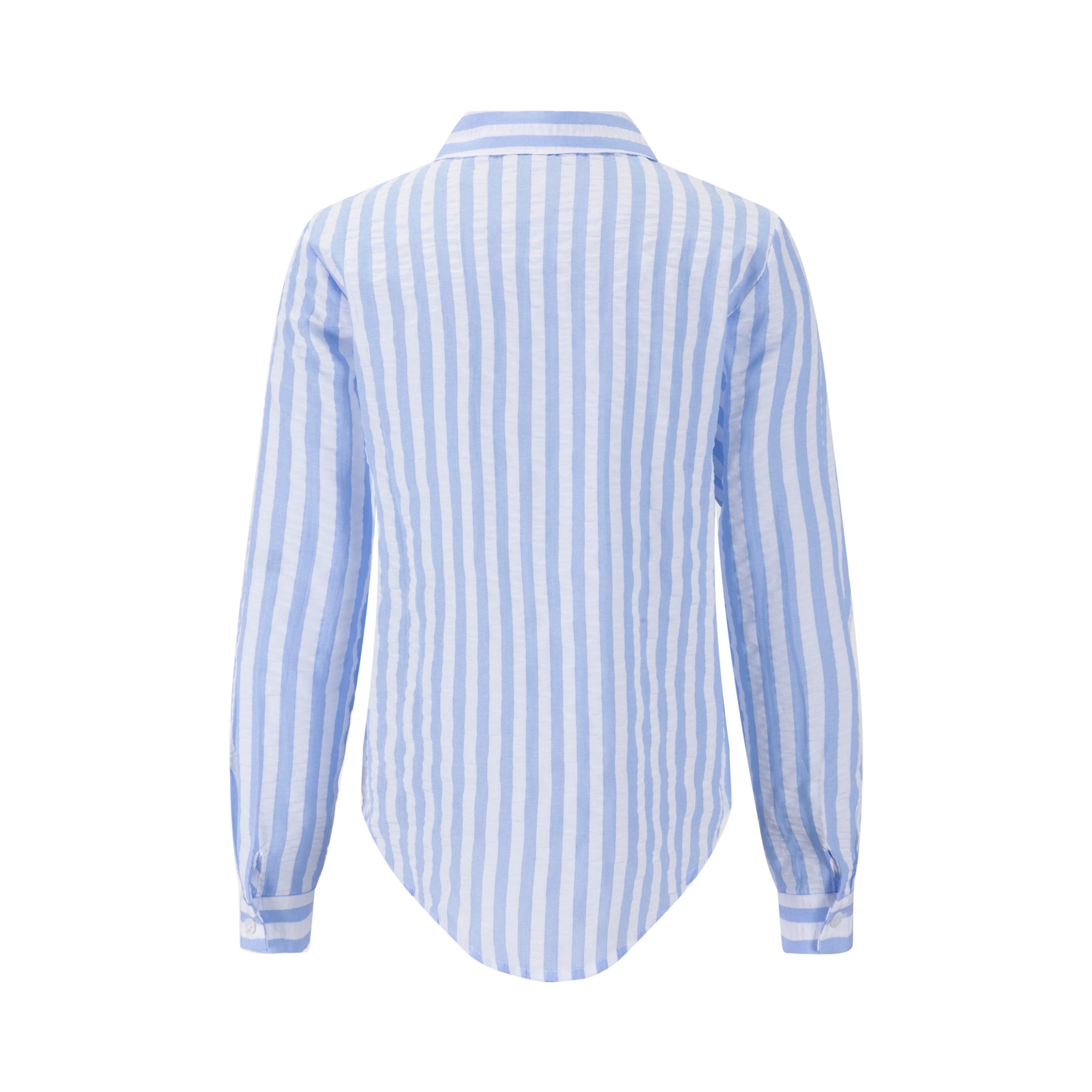 99 Patch Blue And Ivory Striped Shirt
