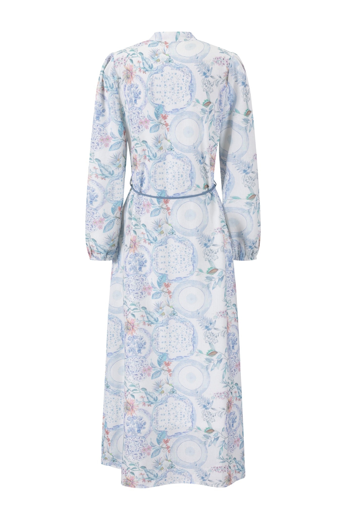 Blue Floral Printed Dress