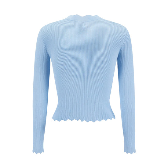 Tank With Attached Cardigan - Blue