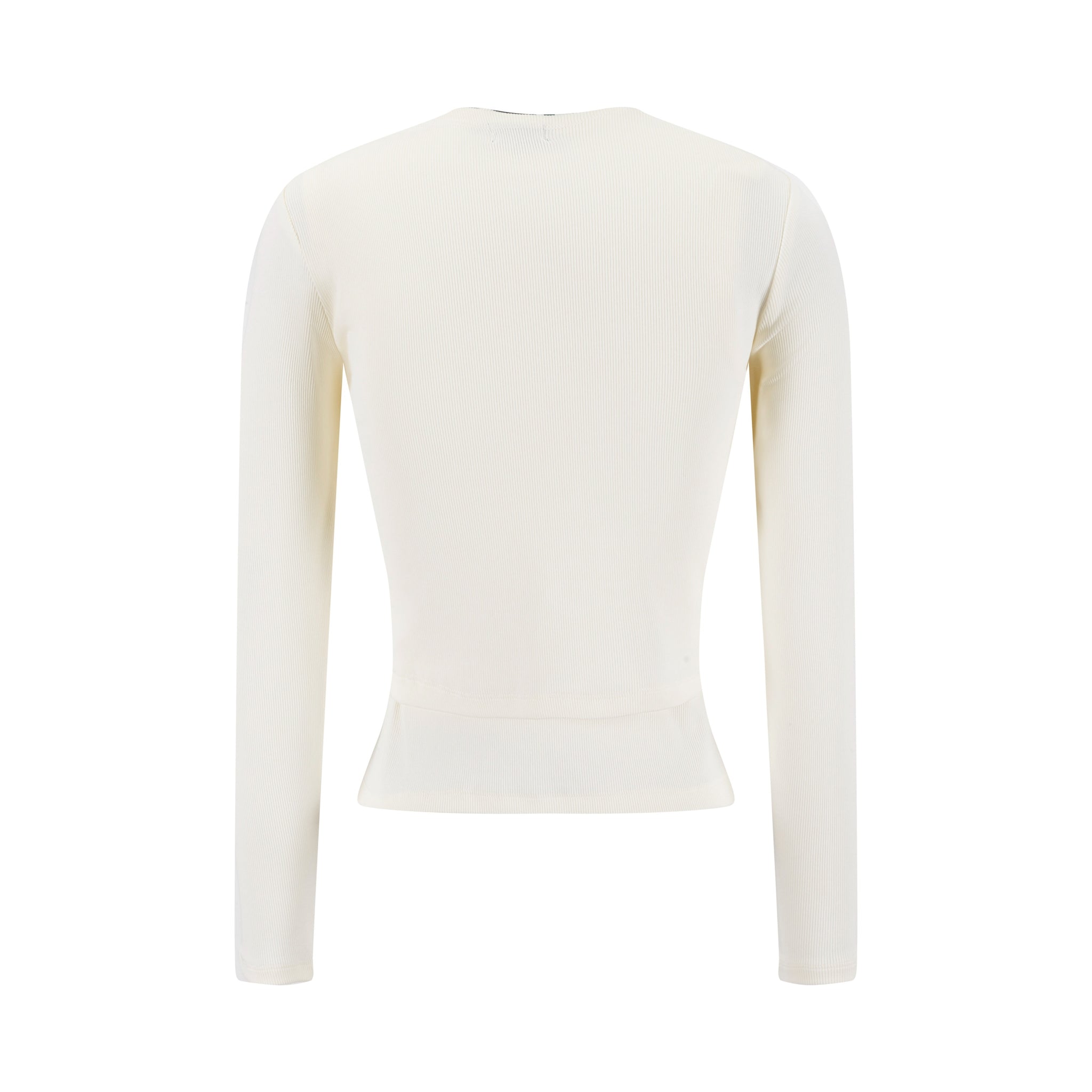 Cropped Ribbed Twin Set- Cream