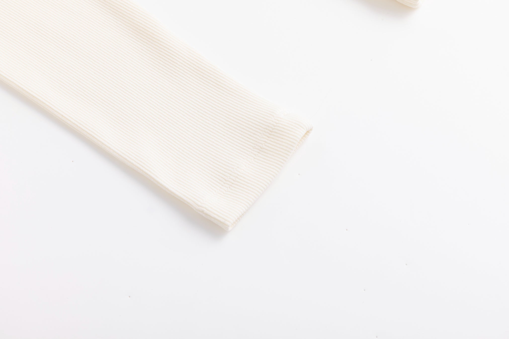 Cropped Ribbed Twin Set- Cream
