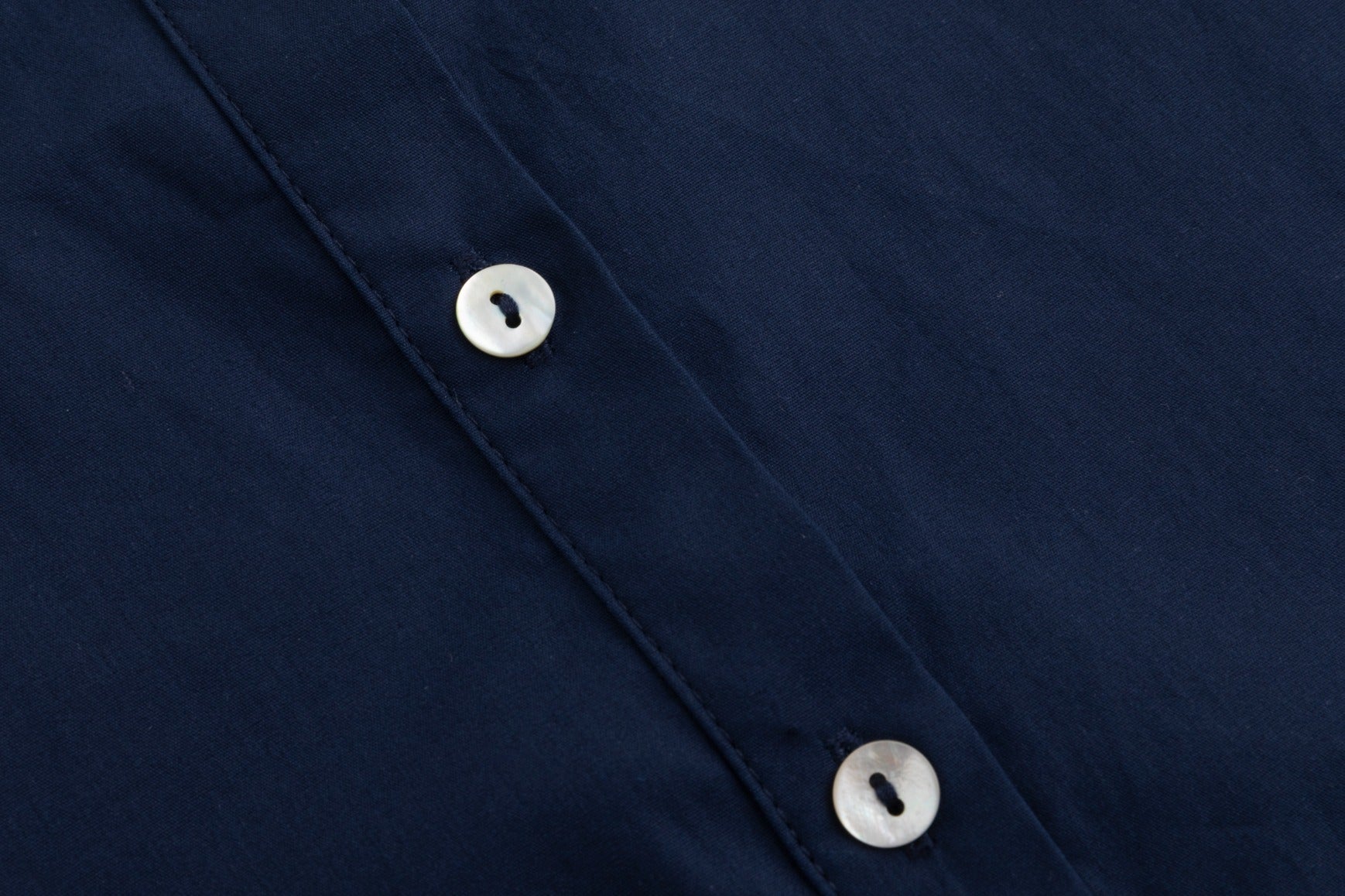 Red Seam Detail Shirt - Navy