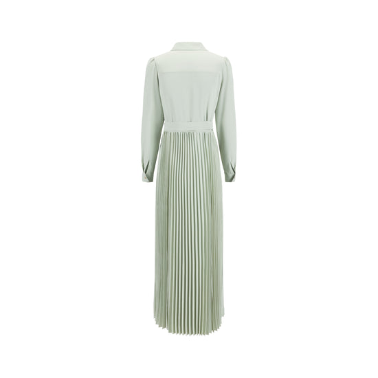 Pleated Shirt Top Diamond Flower Dress