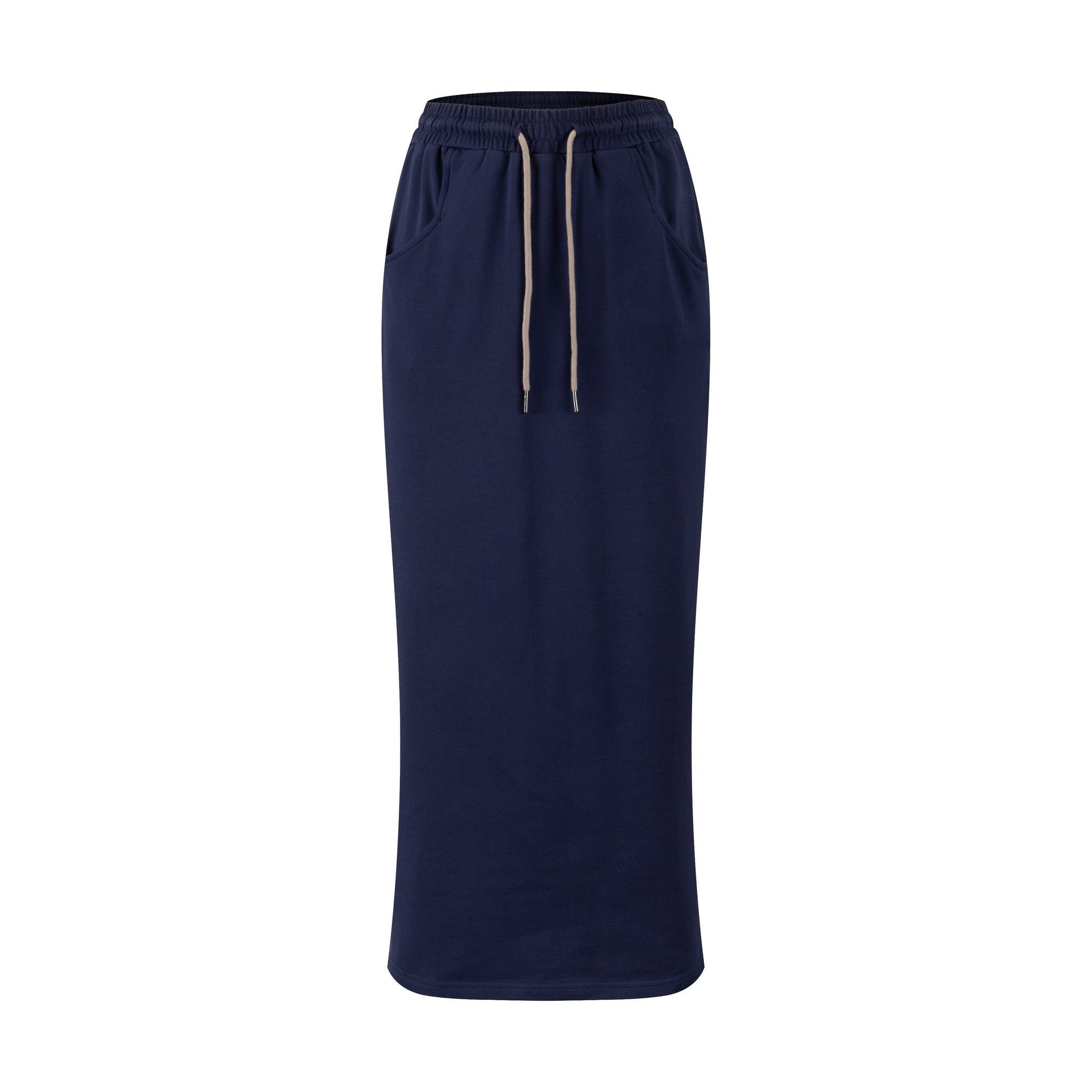 Sweatshirt Drawstring Skirt - Midnight
