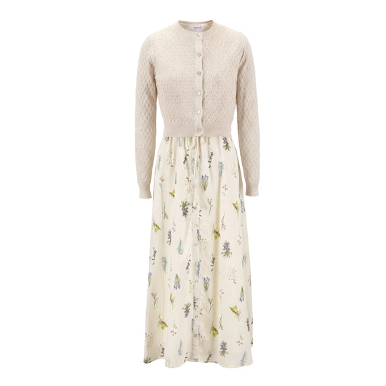 Flower Cluster Overlay Dress