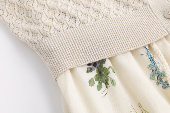 Flower Cluster Overlay Dress