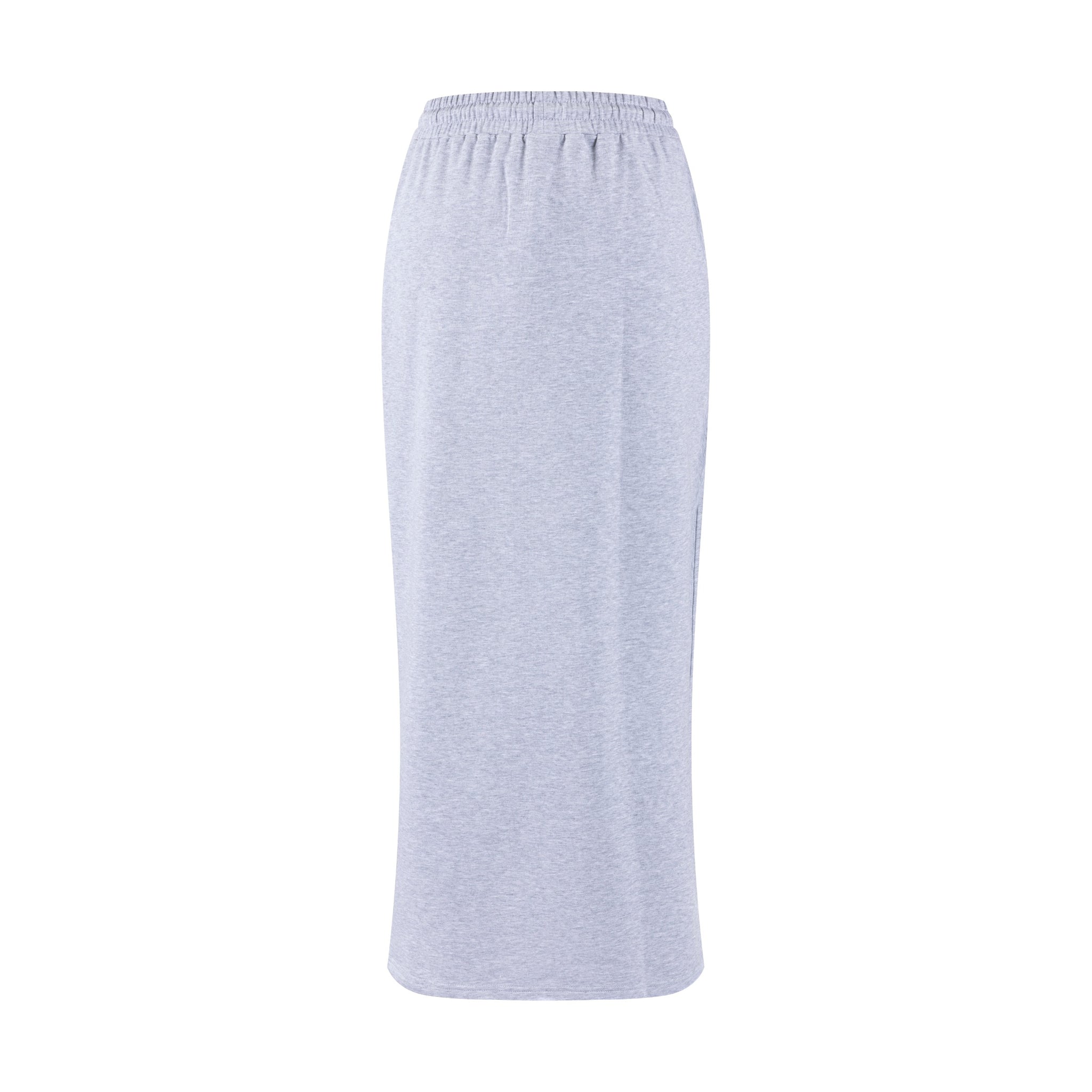 Sweatshirt Drawstring Skirt - Light Grey