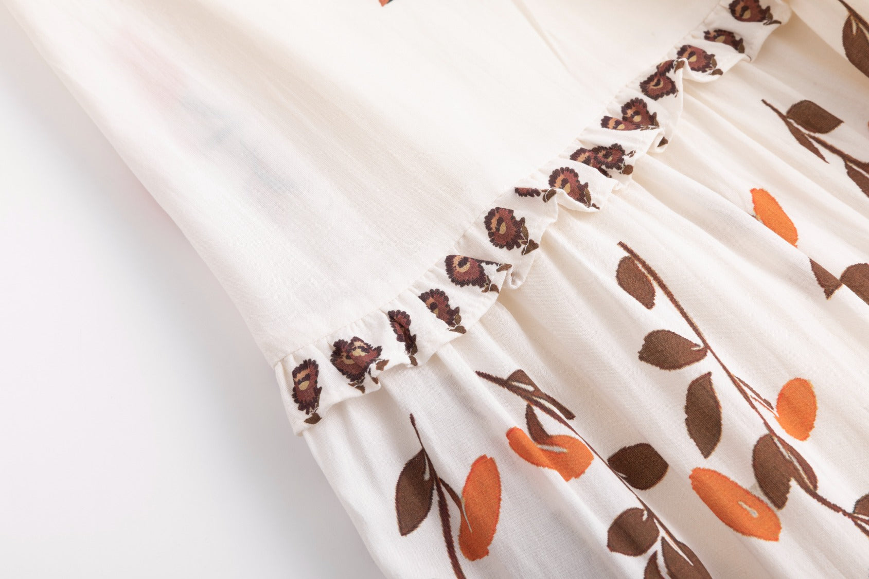 Floral Printed Linen Dress