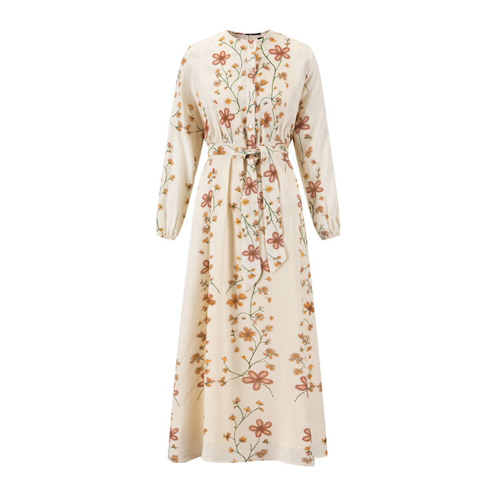 Vintage Floral Overlay Blouse Jumper