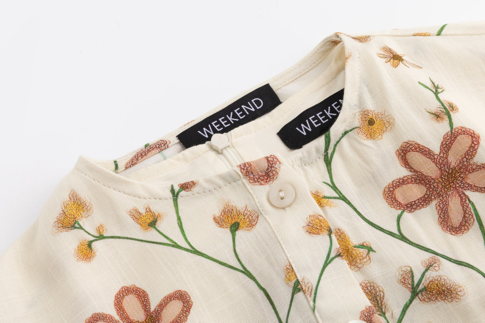Vintage Floral Overlay Blouse Jumper