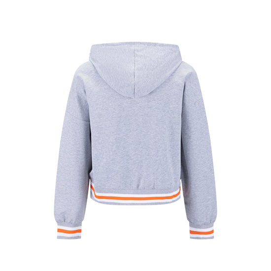 Stripe Band Hoodie - Light Gray