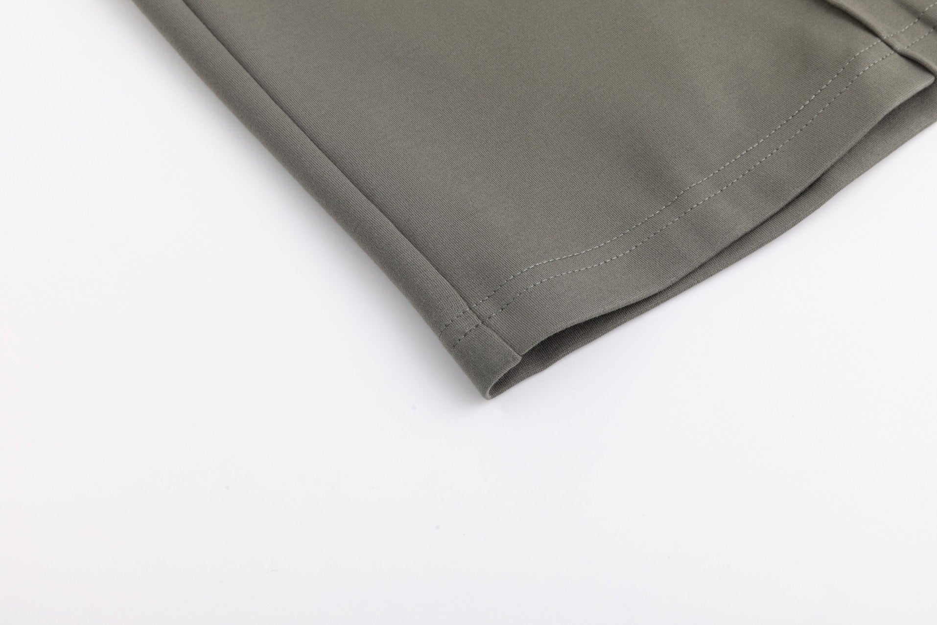 Piped Paneled Skirt - Green Moss