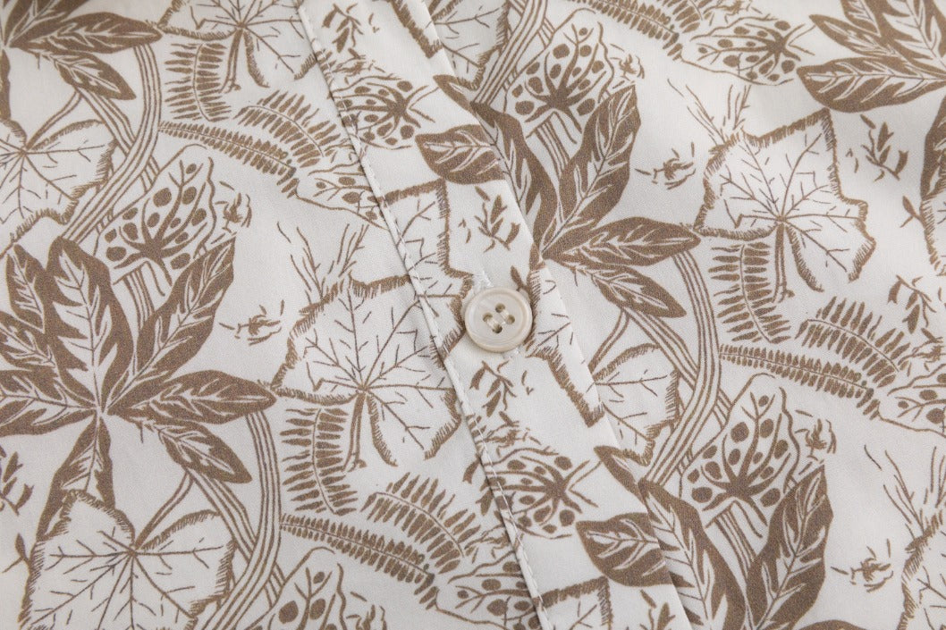 Hawaiian Blouse - Fawn