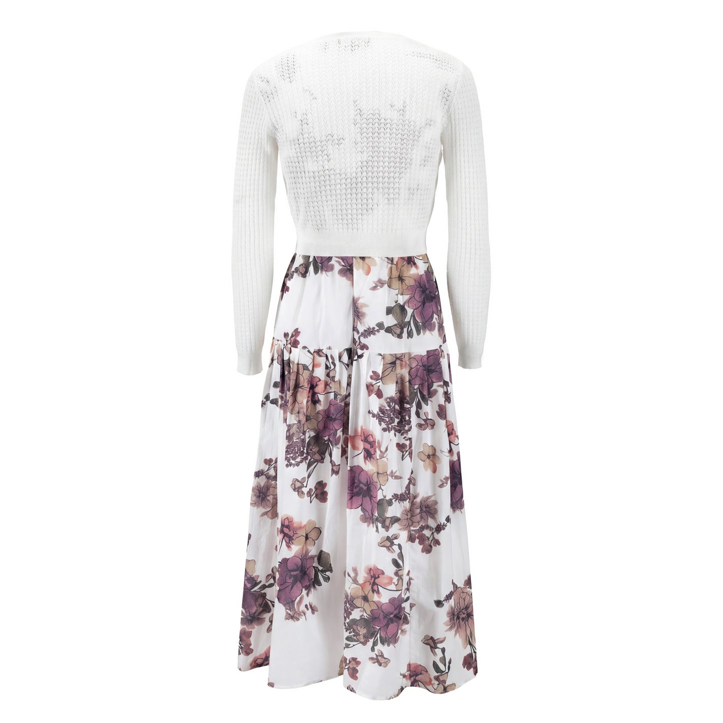 Floral Mauve Overlay Dress