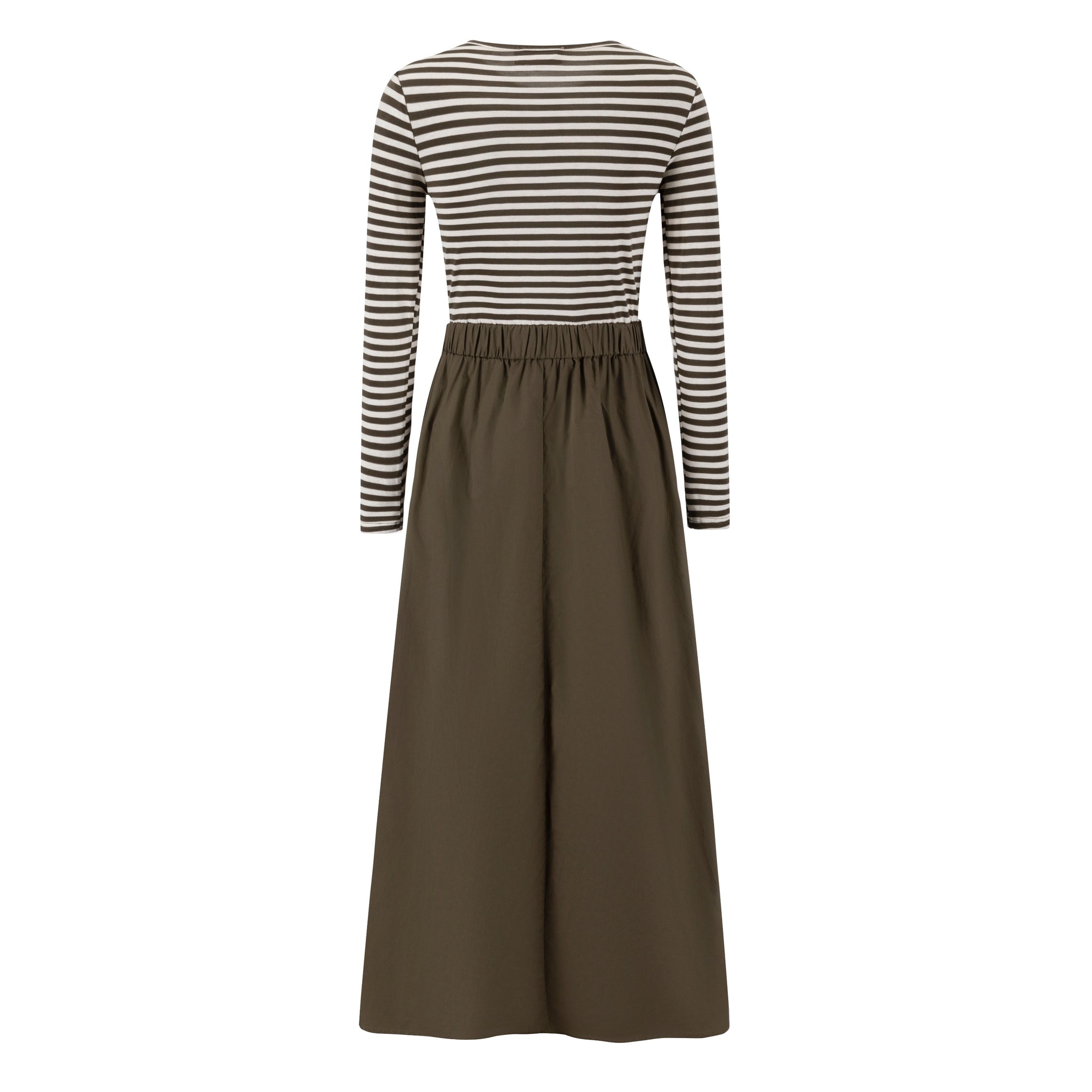Green Cotton Dress With T-Shirt Top