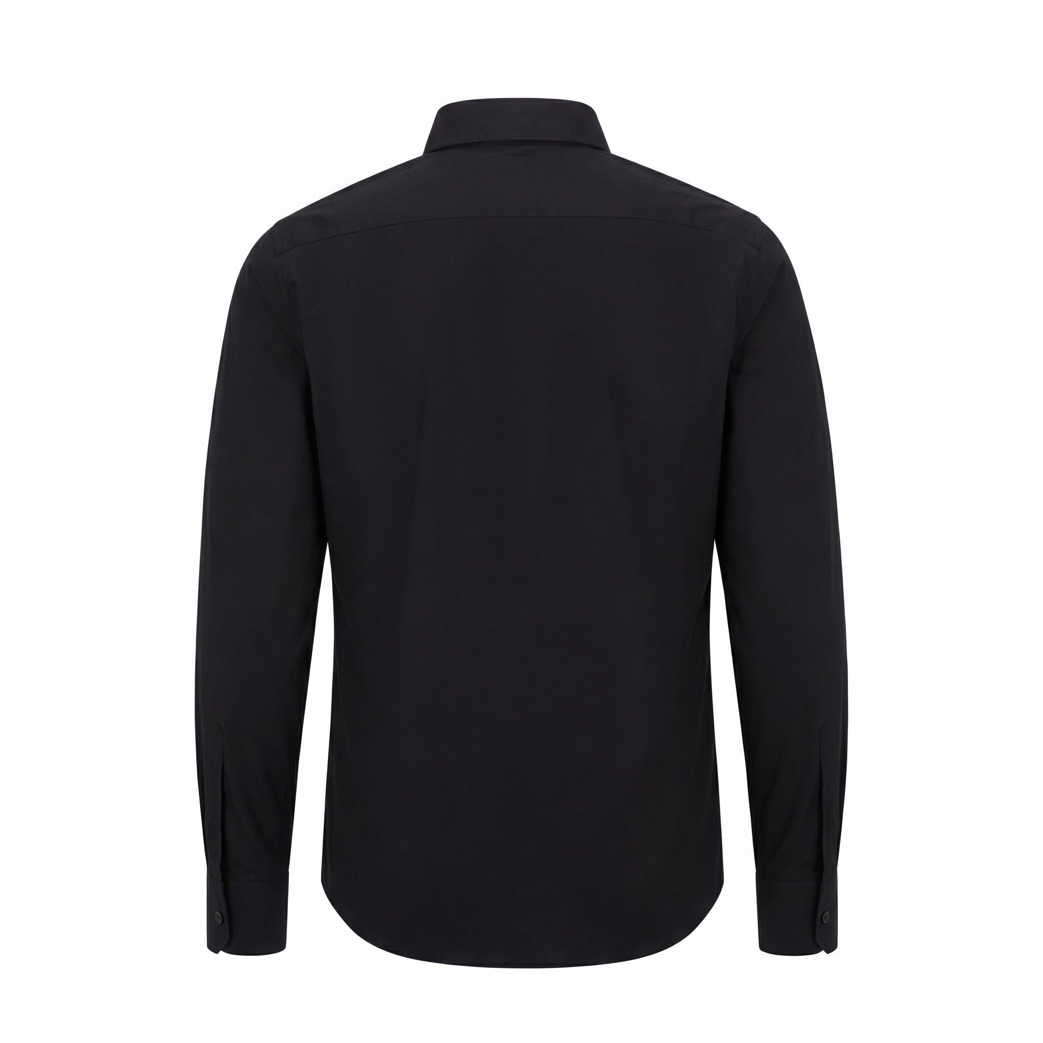 3D Flower Pleated Shirt - Black