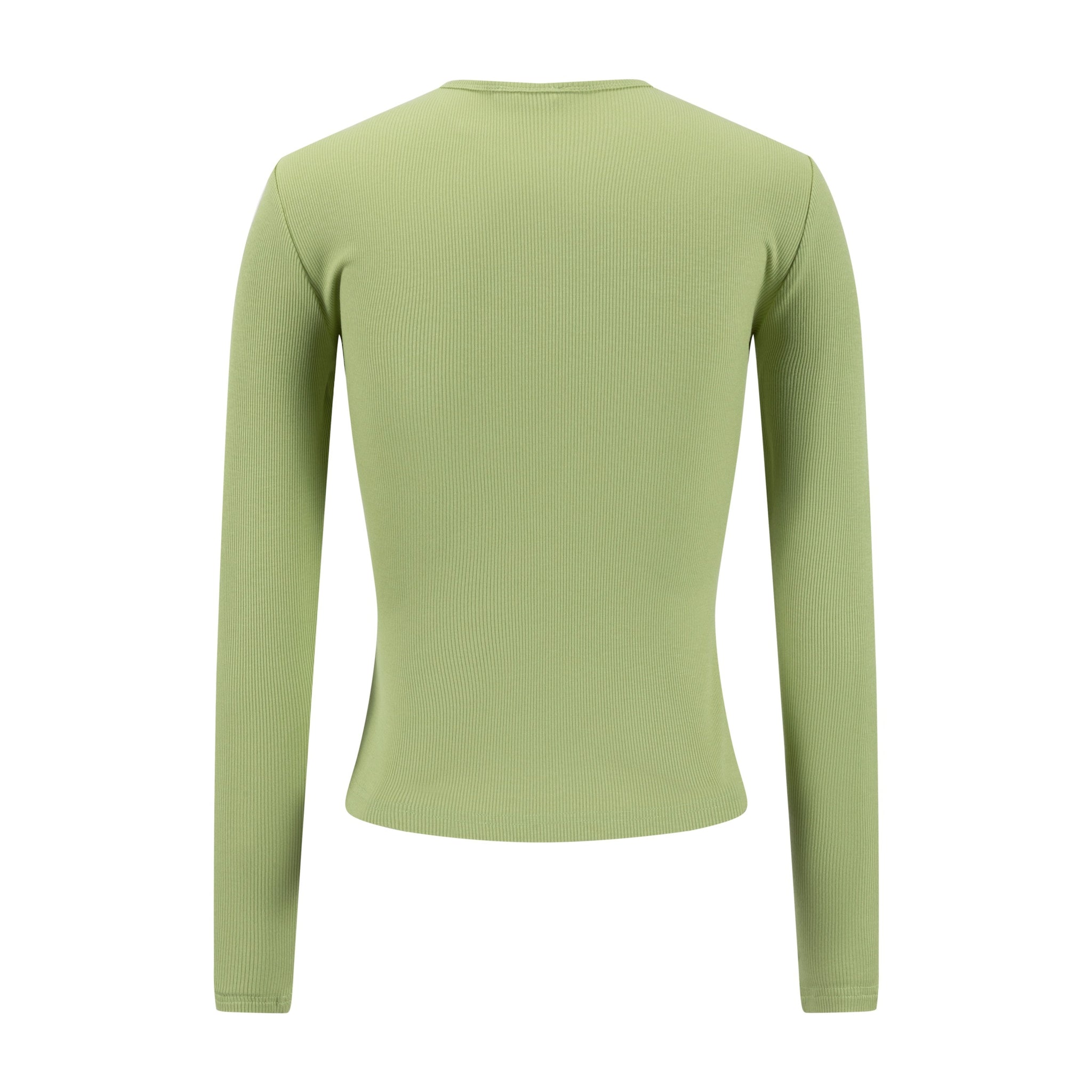 Basic Ribbed Tee - Matcha