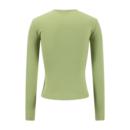 Basic Ribbed Tee - Matcha