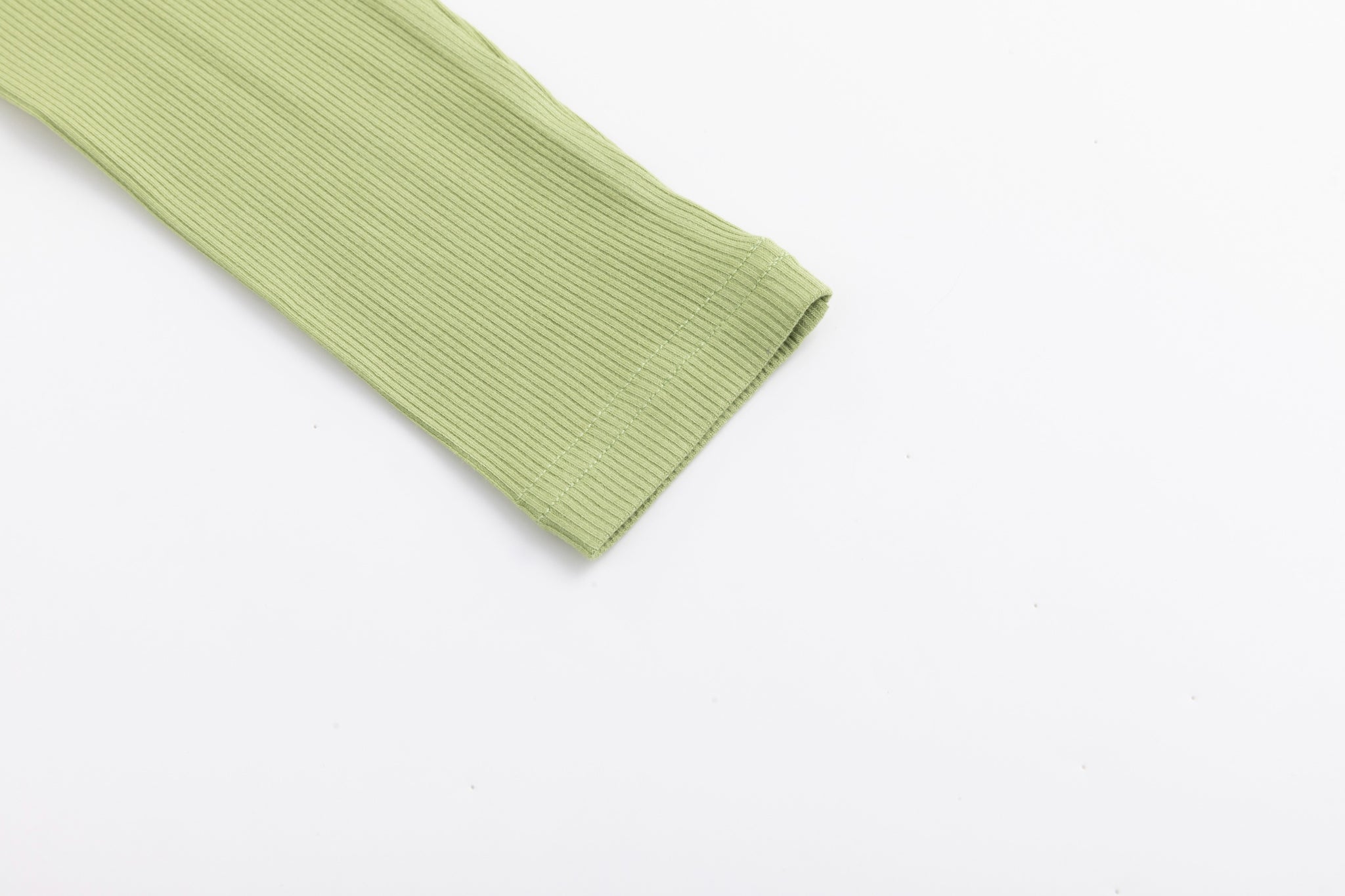 Basic Ribbed Tee - Matcha