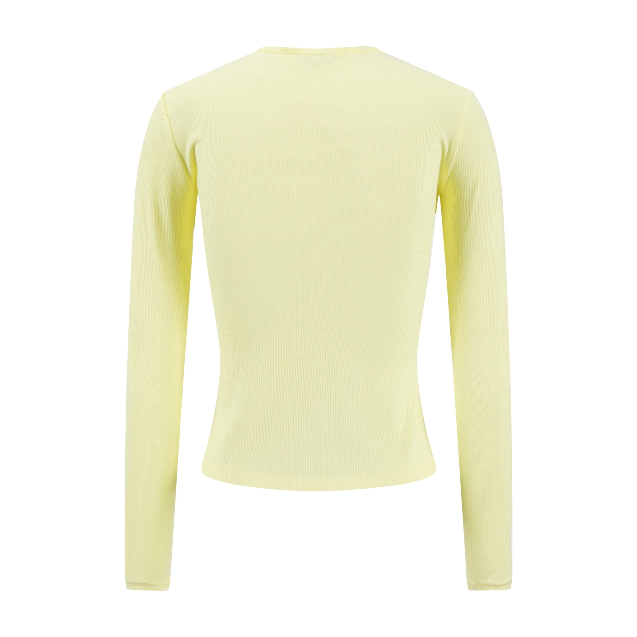 Basic Ribbed Tee - Lemon