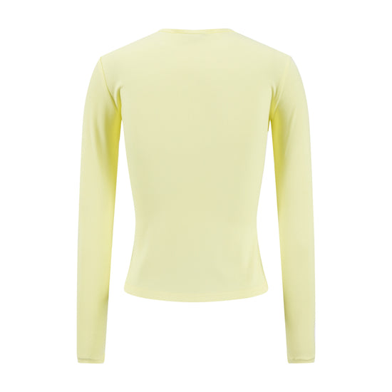 Basic Ribbed Tee - Lemon