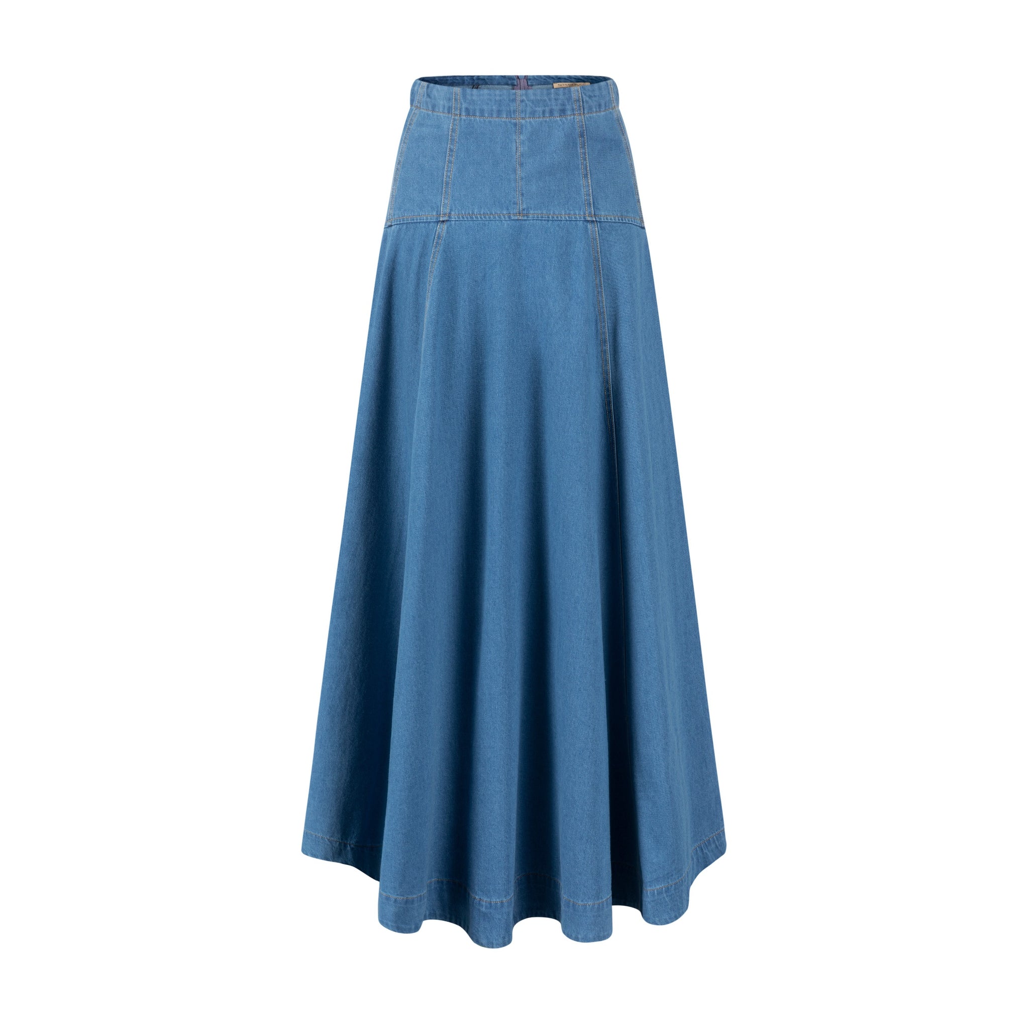 Aline Circle Skirt- Denim Blue