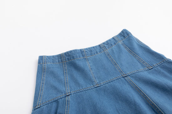 Aline Circle Skirt- Denim Blue