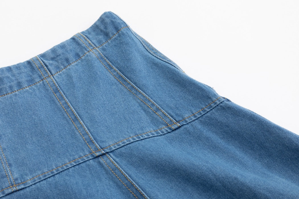 Aline Circle Skirt- Denim Blue