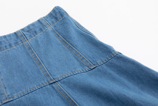 Aline Circle Skirt- Denim Blue