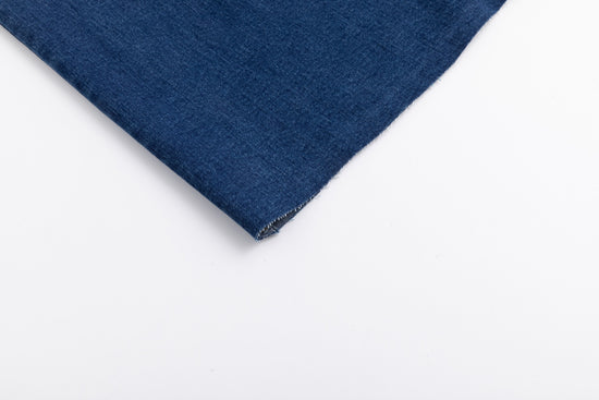 Neon Stitching Denim Skirt - Blue