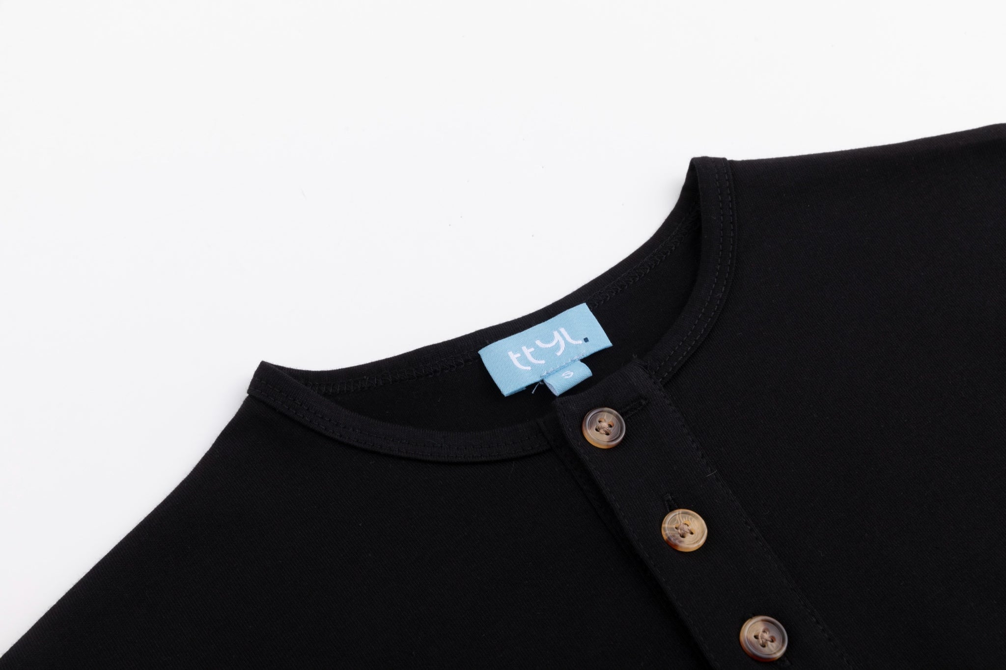 Basic Placket Dolman - Black