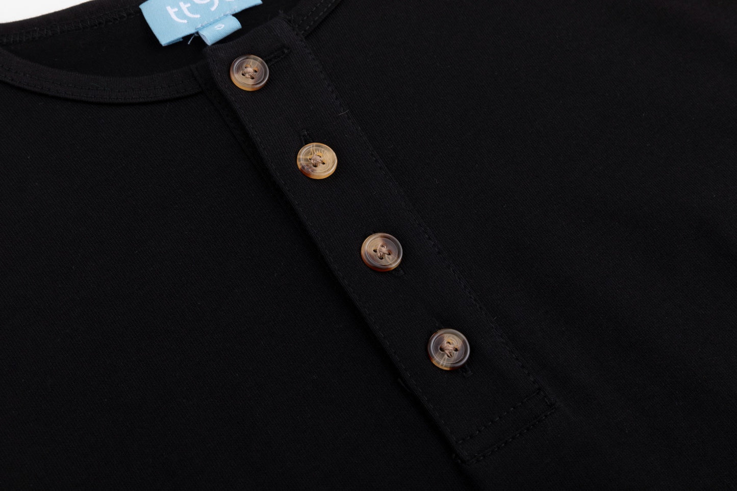 Basic Placket Dolman - Black
