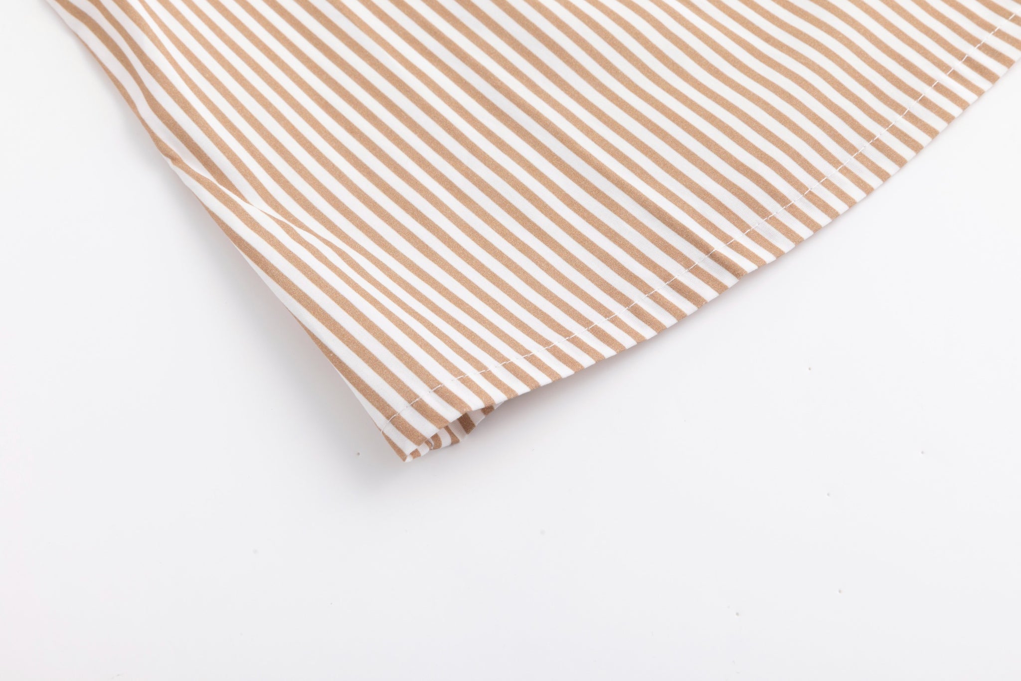 Embellished Pinstripe Blouse - Fawn
