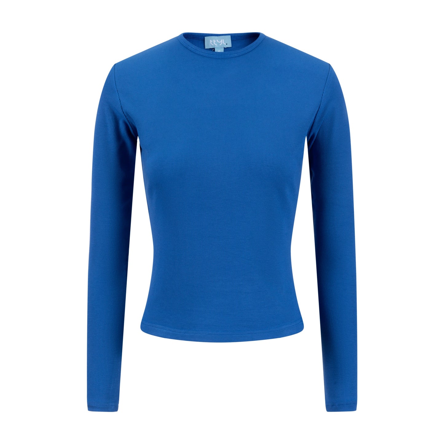 Basic Ribbed Tee - Blueberry