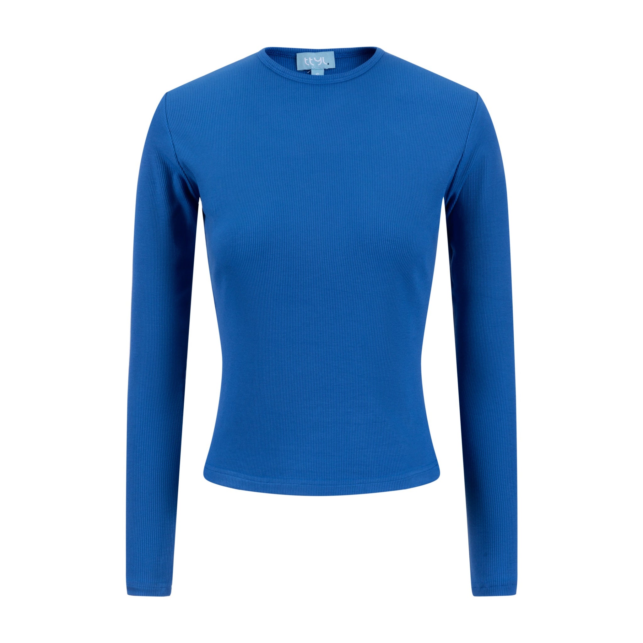 Basic Ribbed Tee - Blueberry