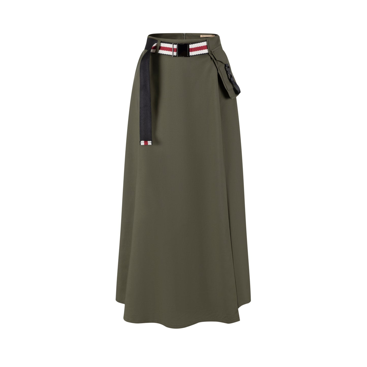 Aline Buckle Skirt- Green Moss