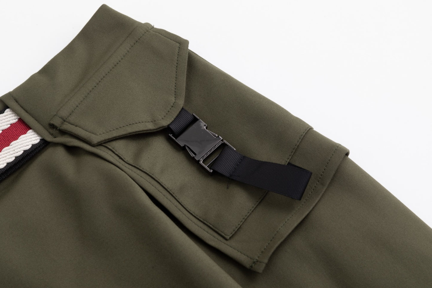 Aline Buckle Skirt- Green Moss