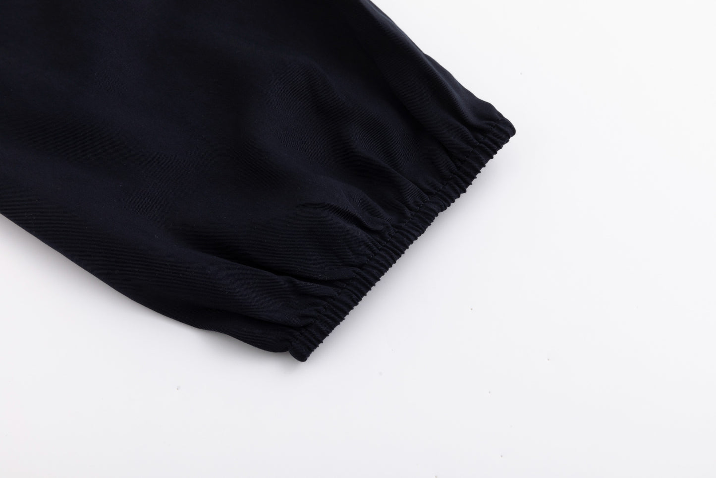 Drawstring Neckline Top- Midnight