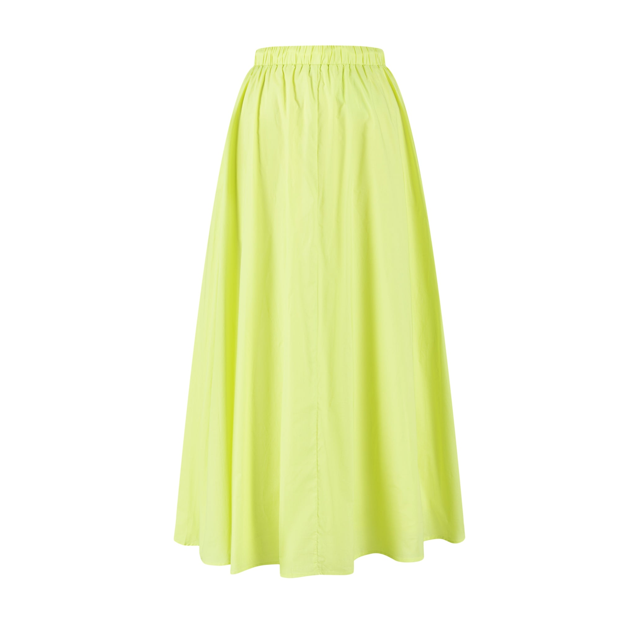 Drawstring Circle Skirt - Lime