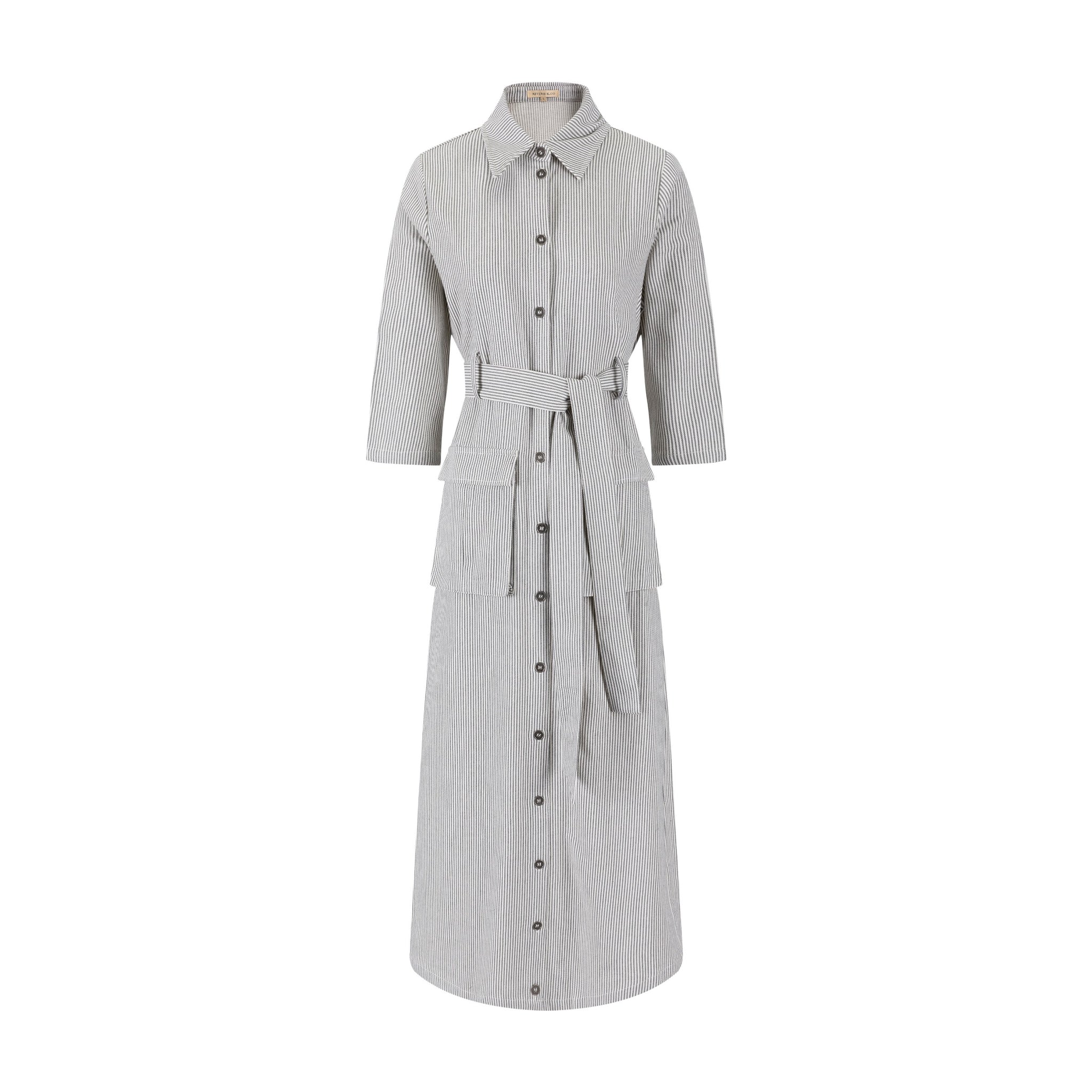Stripe Pocket Dress - Black/White